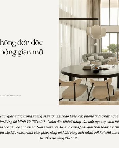 Độc thân nhưng không đơn độc trong căn nhà có không gian mở