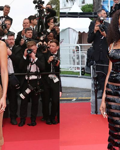 Bella Hadid, Naomi Campbell lăng-xê váy xuyên thấu thảm đỏ LHP Cannes
