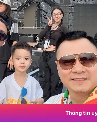 Bằng Kiều đưa con trai đi tập concert