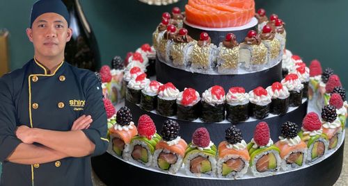 Tự tay làm một chiếc bánh sinh nhật sushi - Tưởng không dễ mà dễ không tưởng