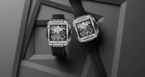 Nghệ thuật kết hợp đá quý giúp đồng hồ Hublot Square Bang Unico đắt đỏ