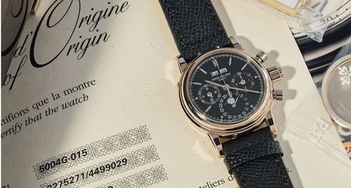 Cận cảnh đồng hồ Patek Philippe 5004 Perpetual Calendar Chronograph