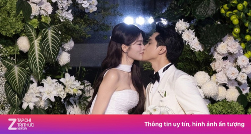 Chồng doanh nhân bật khóc trong lễ cưới với Á hậu Quỳnh Châu