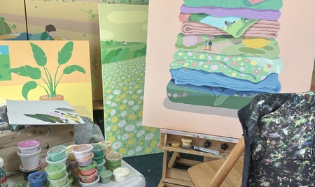 Không gian và thời gian khác nhau trong tranh của Danym Kwon