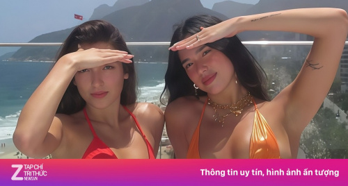 Bức ảnh sexy gây bàn tán của chị em Dua Lipa