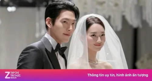 Hình ảnh đẹp ở lễ cưới Shin Min Ah và Kim Woo Bin