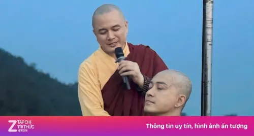 Tuấn Hưng cạo trọc đầu