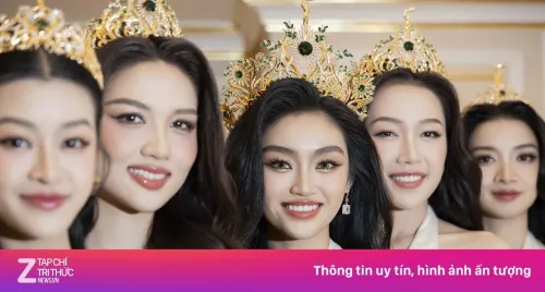 Hoa hậu Yến Nhi đọ sắc 4 á hậu