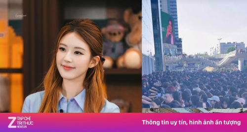 Hàng chục nghìn người đứng chật kín 9 tầng lầu vì Triệu Lộ Tư