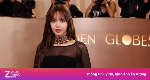 Lisa mặc xuyên thấu trên thảm đỏ