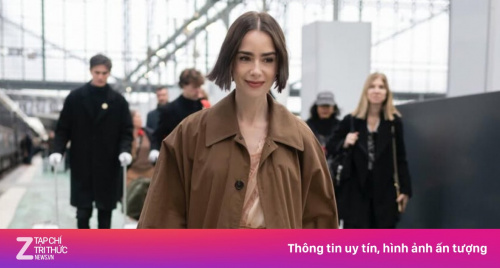 Mỹ nhân 'Emily In Paris' ra đường với đồ ngủ ren