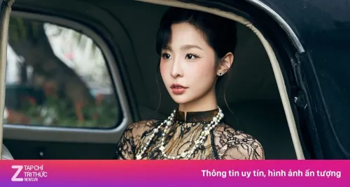 Cảnh trái ngược của áo dài ren xuyên thấu