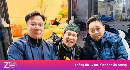 Quang Thắng đăng ảnh bên NSND Quốc Khánh