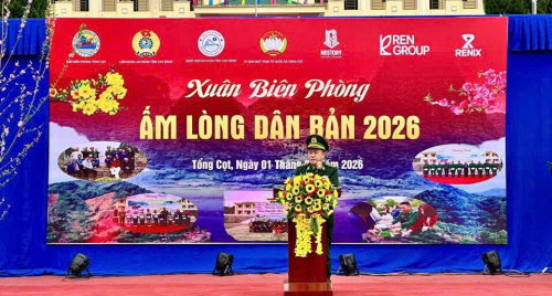 Xuân Biên phòng lan tỏa nghĩa tình nơi biên cương