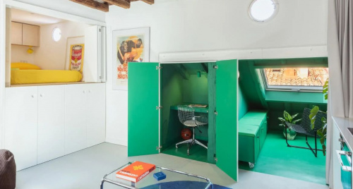 Khoảng trời Madrid trong căn hộ áp mái 30m²