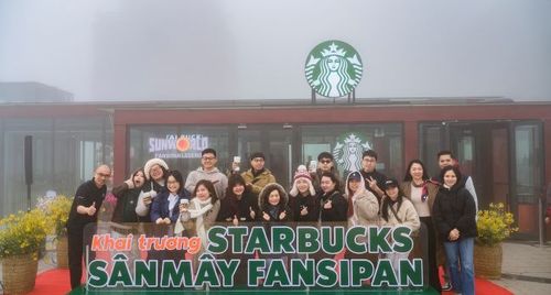 Fansipan có cửa hàng Starbucks cao nhất châu Á