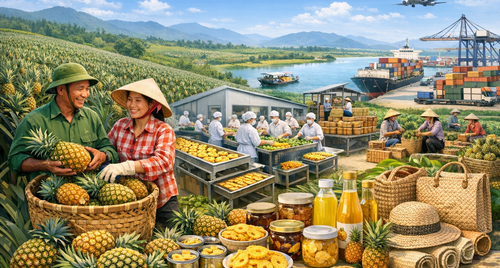 Phát triển chuỗi giá trị từ cây dứa: Đòn bẩy nâng tầm kinh tế hợp tác và nông sản Việt
