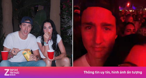 Katy Perry quấn quýt cựu Thủ tướng Canada