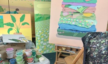 Không gian và thời gian khác nhau trong tranh của Danym Kwon