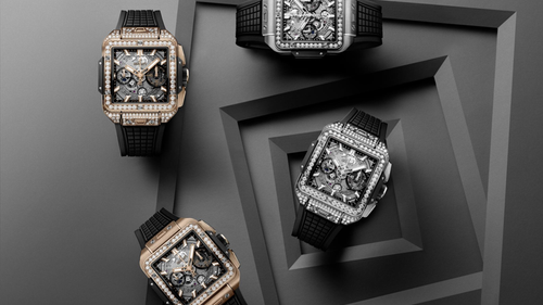 Nghệ thuật kết hợp đá quý giúp đồng hồ Hublot Square Bang Unico đắt đỏ
