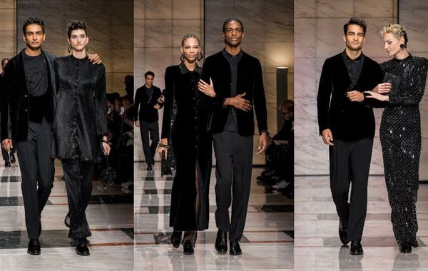 BST Giorgio Armani Thu Đông Nam 2023: những người đàn ông trưởng thành