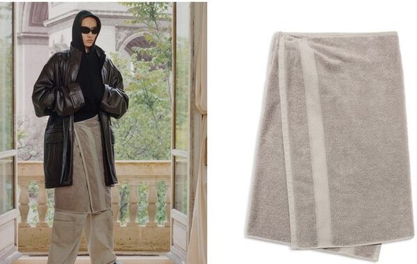 Balenciaga và chiếc khăn tắm Balenciaga Towel Skirt 925$