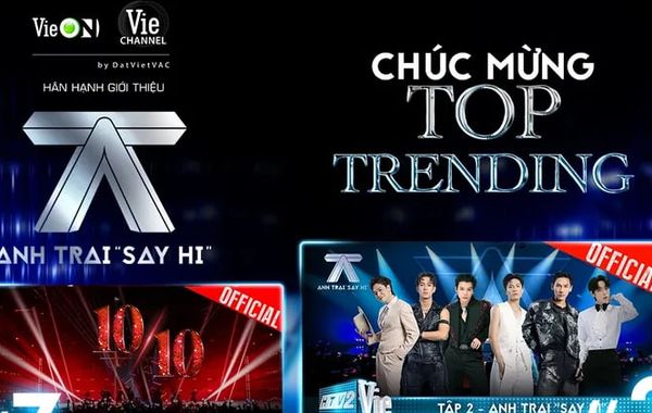 Anh Trai “Say Hi” chiễm chệ trên Top Trending Music