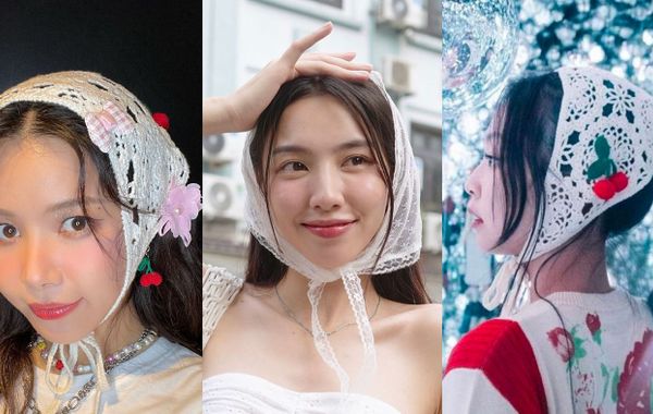Các It girl lăng-xê mốt quàng khăn kiểu cô gái Hà Lan