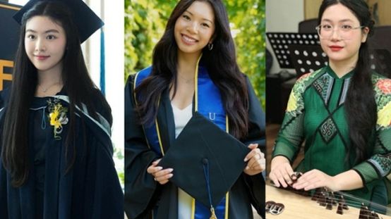 Khoảnh khắc "gây sốt" của hội mỹ nữ con sao Việt tại lễ tốt nghiệp: Người được khen đẹp như Hoa hậu, người gây trầm trồ vì tài năng