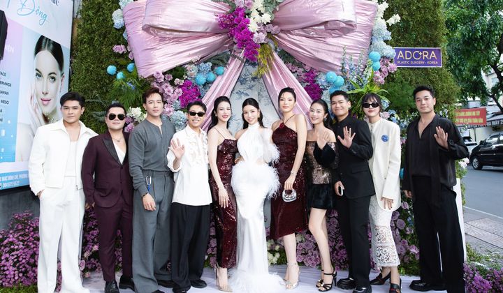 Vicky Lam Cúc mở tiệc cuối năm, Kỳ Duyên, Diệp Lâm Anh, Trương Quỳnh Anh ủng hộ nhiệt tình