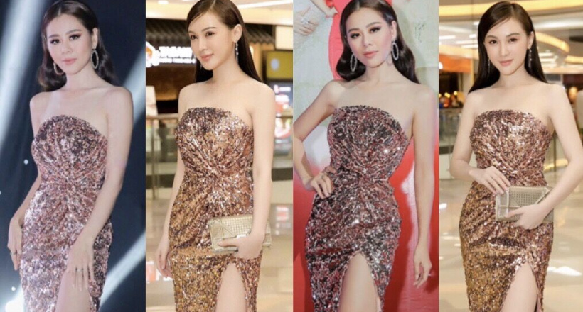 Đụng váy DAVID WONG, Nam Thư và Kelly tranh nhau gợi cảm