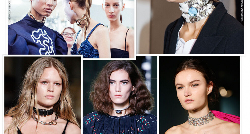 Vòng cổ statement quay trở lại trong Tuần lễ Thời trang New York 2019