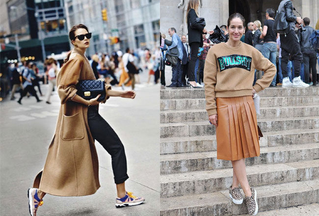 Cách kết hợp trang phục với giày sneakers