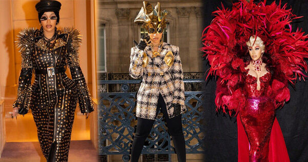 Nhìn lại thời trang của Cardi B ở Paris Fashion Week năm nay