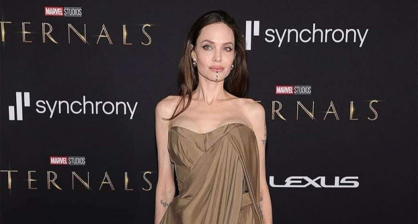 Angelina Jolie xuất hiện như một nữ thần tại buổi công chiếu "Chủng tộc bất tử" (Eternals)