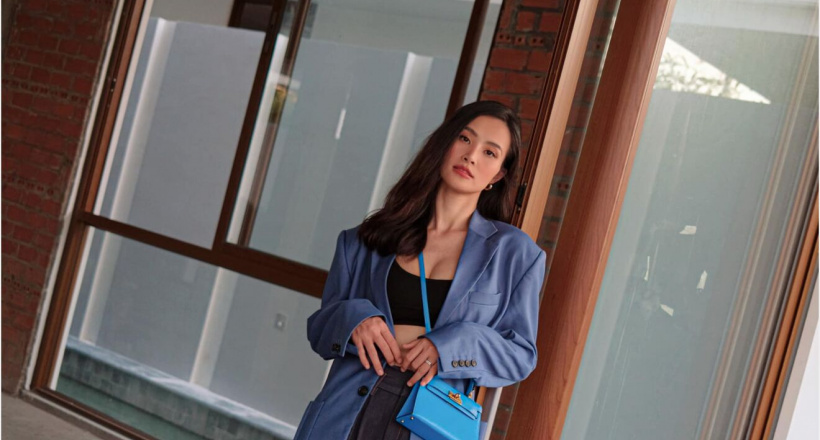 Đông Nhi lên đồ với túi Hermès Kelly Mini, chào tháng 10 bận rộn