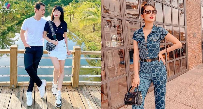 Bà xã Đăng Khôi dát hàng hiệu những ngày đầu được ra phố