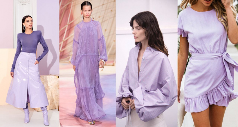 "Tím lilac" lên ngôi cho mùa mốt Thu Đông 2021/22