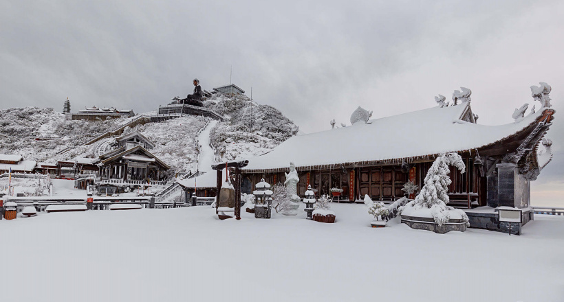 Săn tuyết trên đỉnh Fansipan
