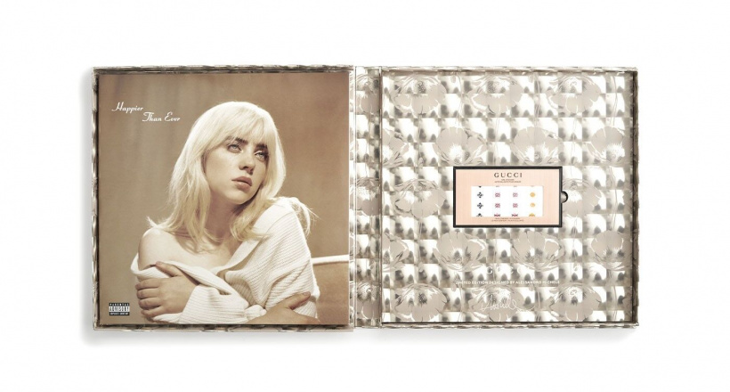 Gucci và Billie Eilish hợp tác phát hành đĩa than phiên bản giới hạn cho album “Happier Than Ever”