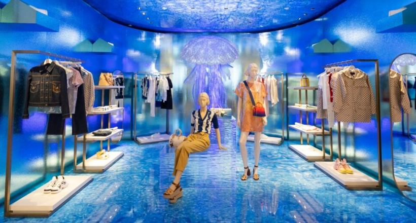 Khám phá bên trong cửa hàng flagship Louis Vuitton ở Ginza, Tokyo.