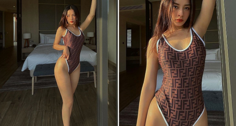 Áo bơi họa tiết monogram từ các thương hiệu xa xỉ