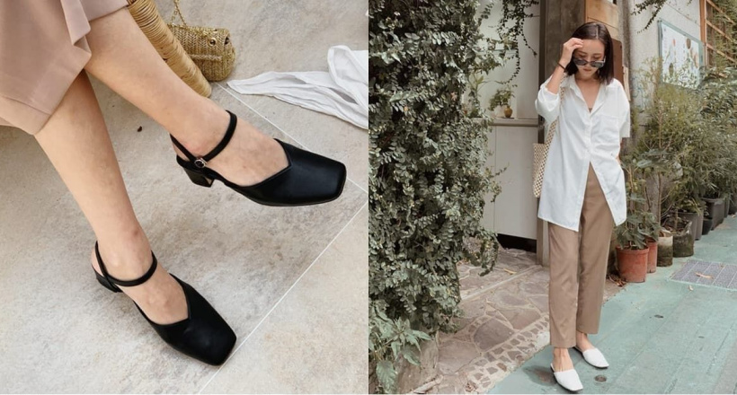 Chào hè cực chất với form giày mũi vuông dành cho phái nữ
