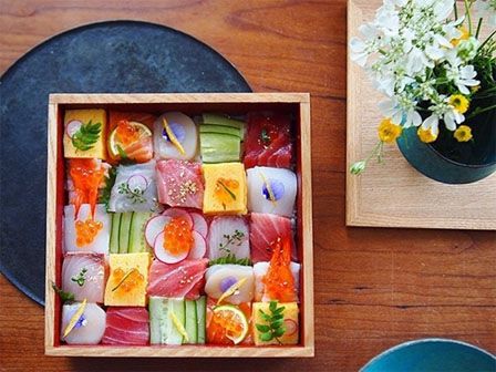 Mosaic sushi - bức tranh tuyệt đẹp của ẩm thực Nhật Bản