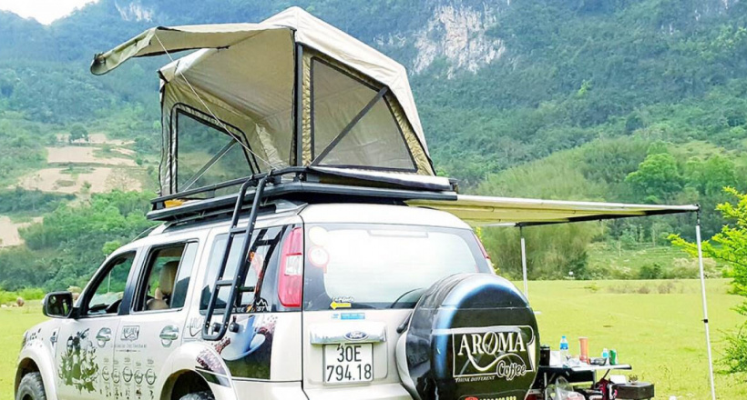 Mùa dịch covid-19: Du lịch “không chạm” với những chiếc xe “khách sạn”