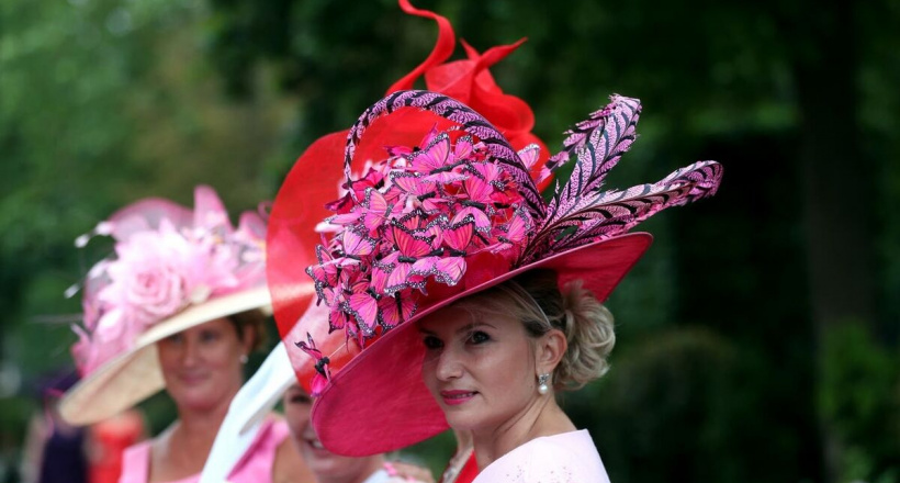 Những kiểu mũ ấn tượng ở lễ hội đua ngựa Royal Ascot