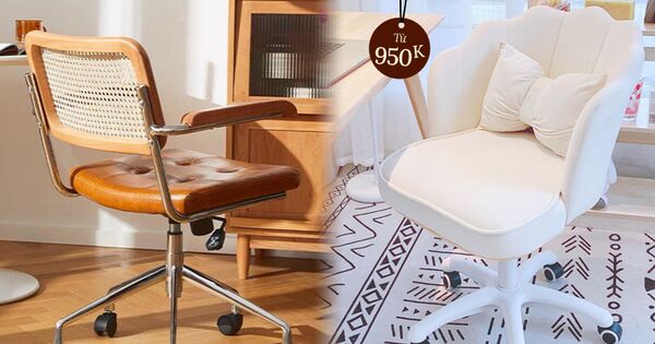 Decor phòng sang-xịn-mịn là phải có ghế xoay: Đã đẹp lại còn tiện, giá nào cũng có