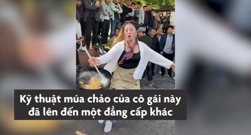 Hu Kaifeng - Cô gái Trung Quốc nổi tiếng nhờ tài múa chảo