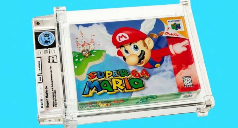 Băng video game Super Mario 64 được bán với giá kỷ lục 1,56 triệu USD