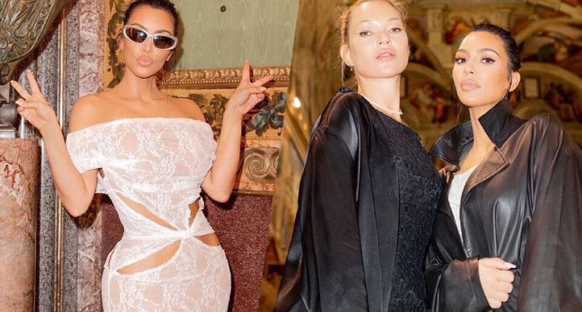 Kim Kardashian trần tình về chiếc váy hở khi đi thăm Thành Vatican